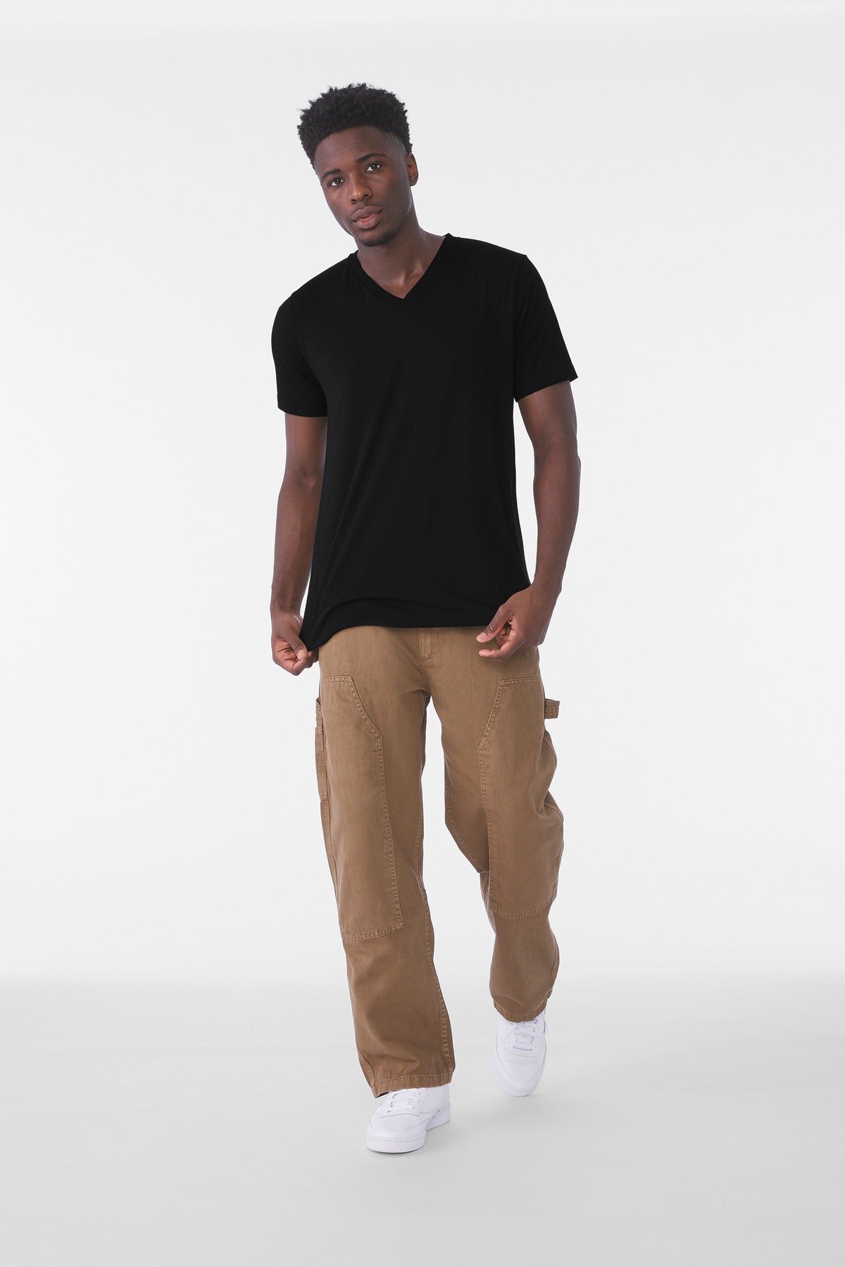 DISCONTINUED BELLA+CANVAS ® Unisex Triblend Short Sleeve V-Neck Tee. BC3415