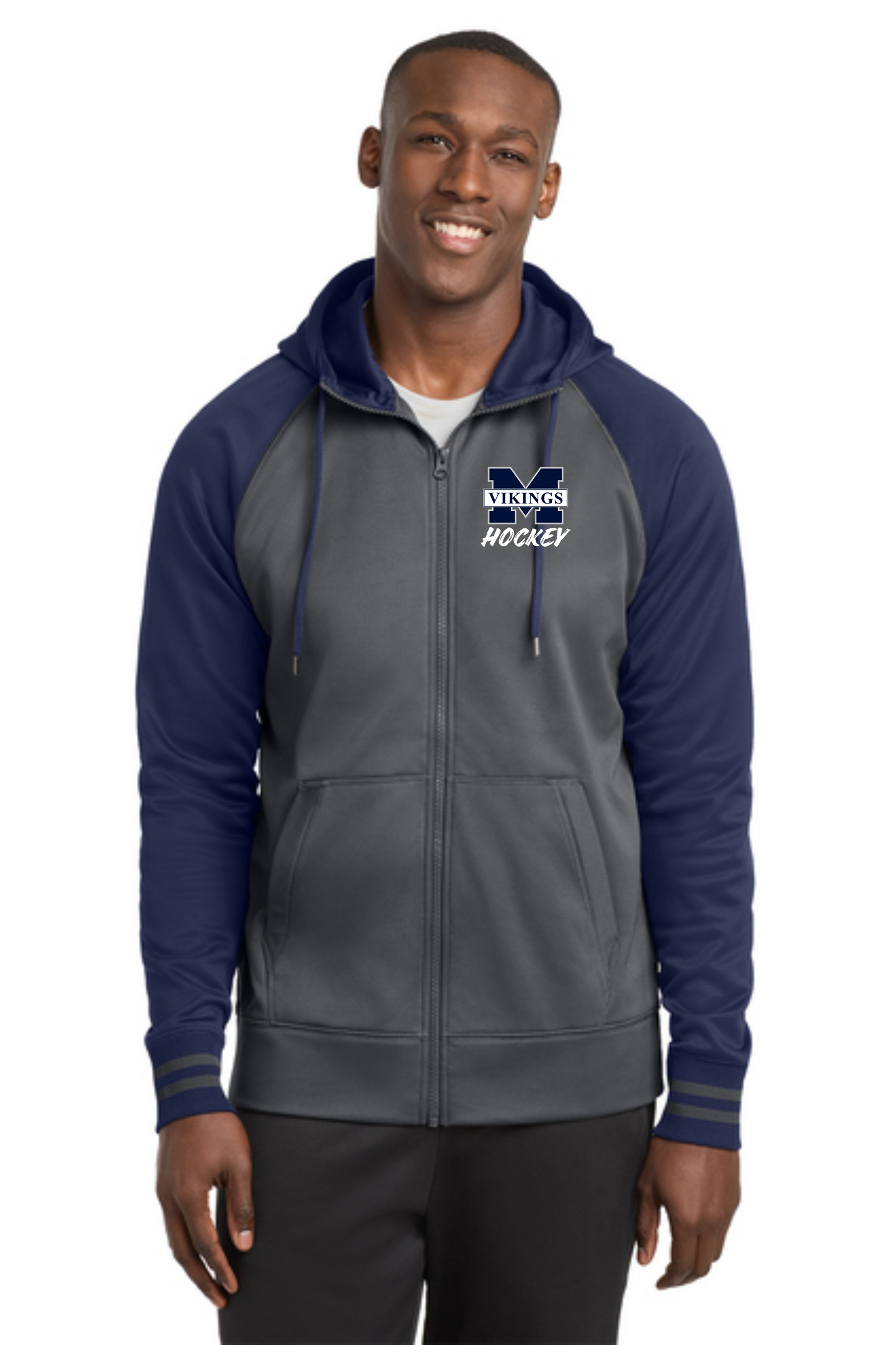 MV-ST236 Sport-Tek® Sport-Wick® Varsity Fleece Full-Zip Hooded Jacket