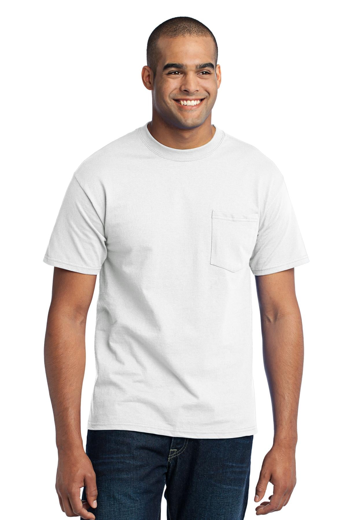 Port & Co ™ Core Blend Pocket Tee. PC55P
