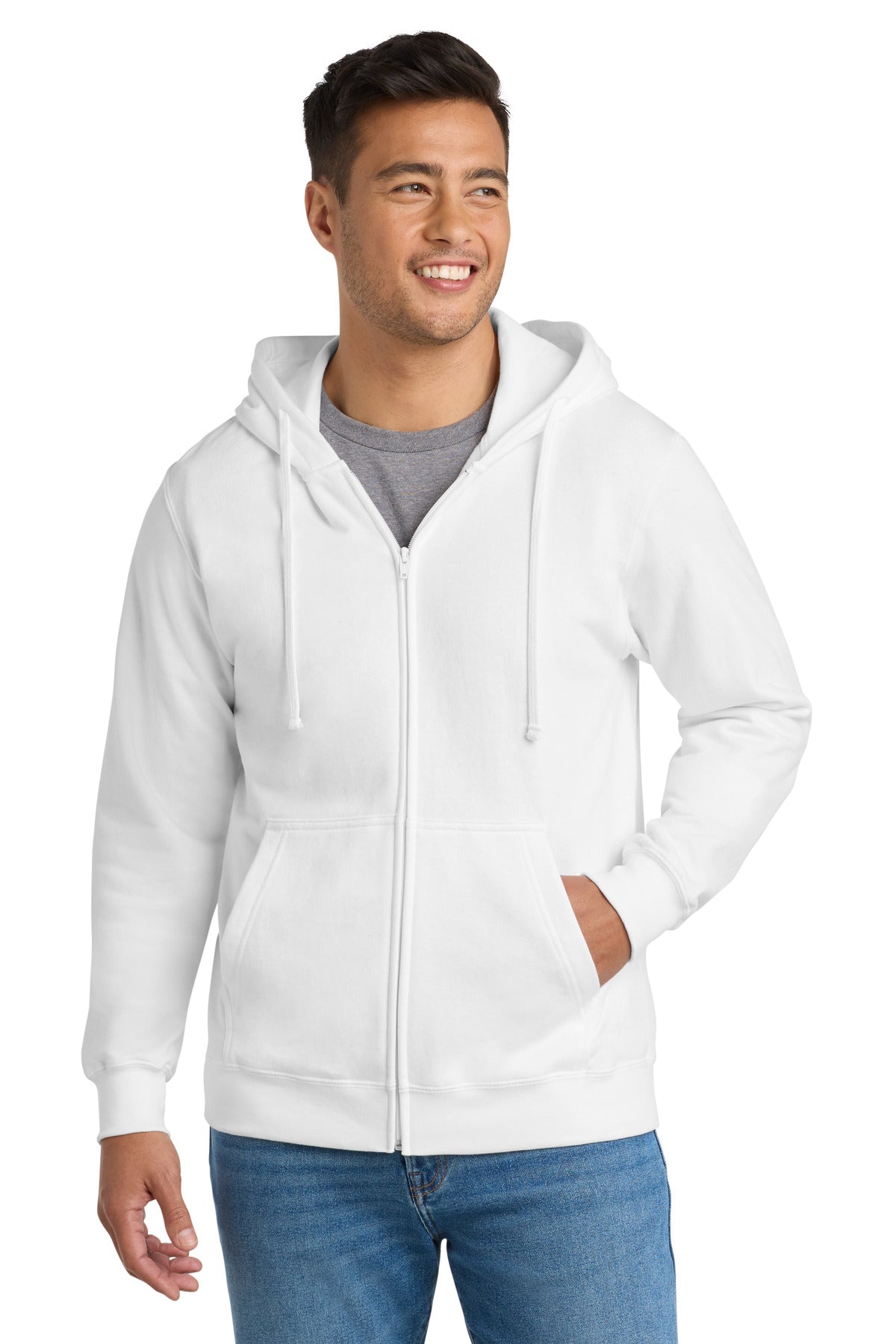 Port & Co ™ Fan Favorite Fleece Full-Zip Hooded Sweatshirt. PC850ZH