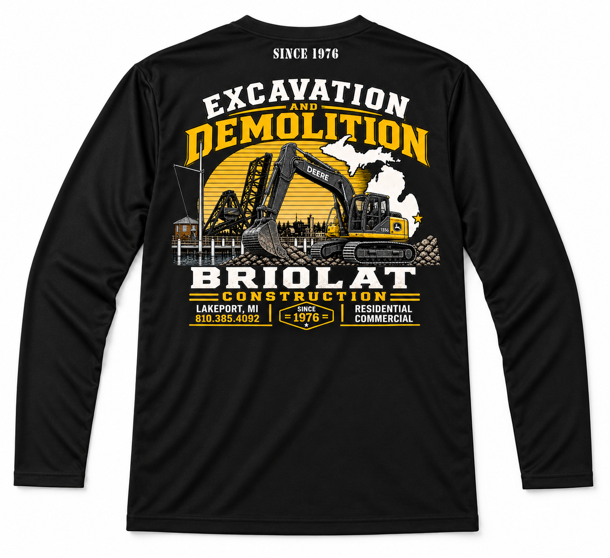 Briolat Construction ST350LS, Black, back view