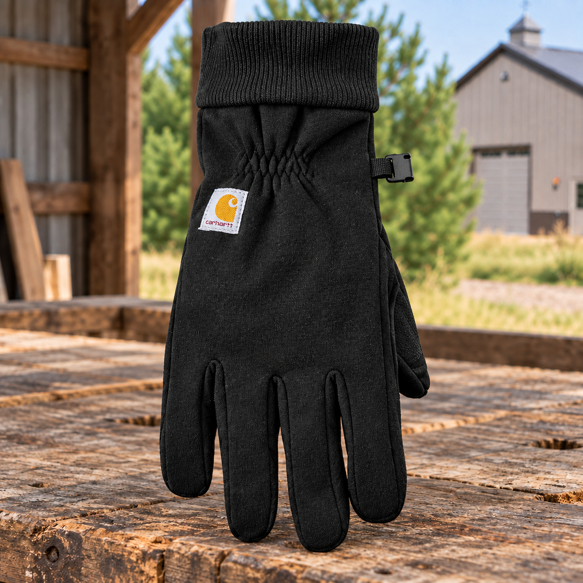 Sunrise Creek — CTGF0622 — Black — Detail — barn and timber mockup