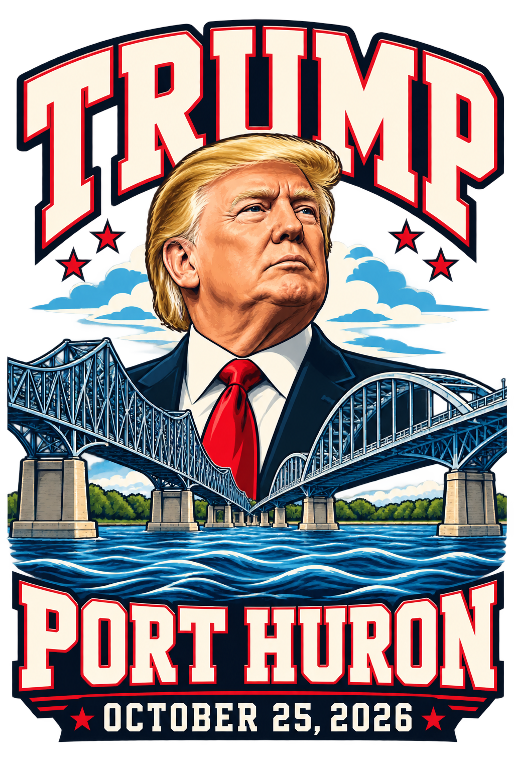Port Huron original print artwork