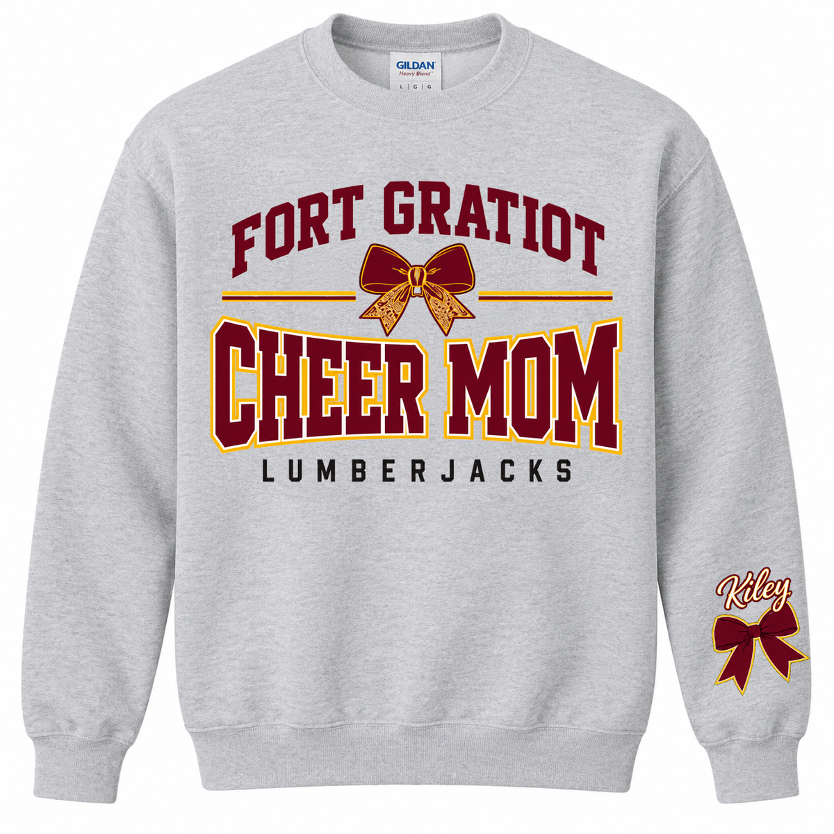 FGMS Cheer Mom Bow Crewneck