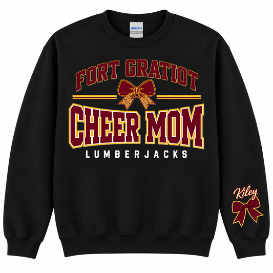 FGMS Cheer Mom Bow Crewneck