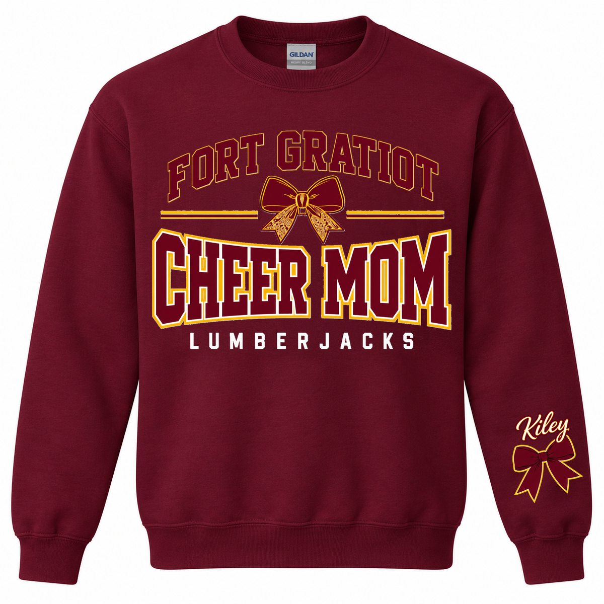 FGMS Cheer Mom Bow Crewneck
