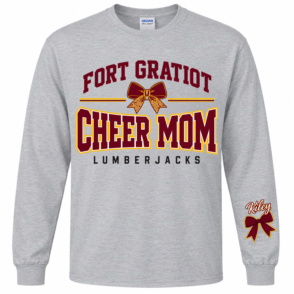 FGMS Cheer Mom Bow Long Sleeve