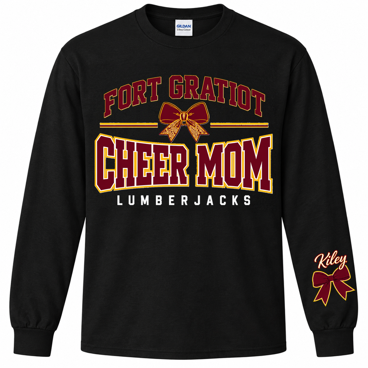 FGMS Cheer Mom Bow Long Sleeve