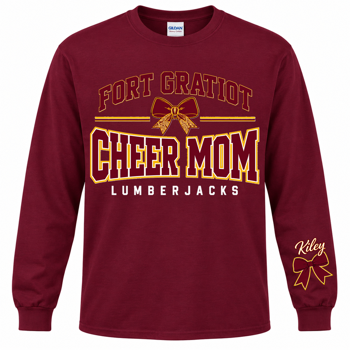FGMS Cheer Mom Bow Long Sleeve