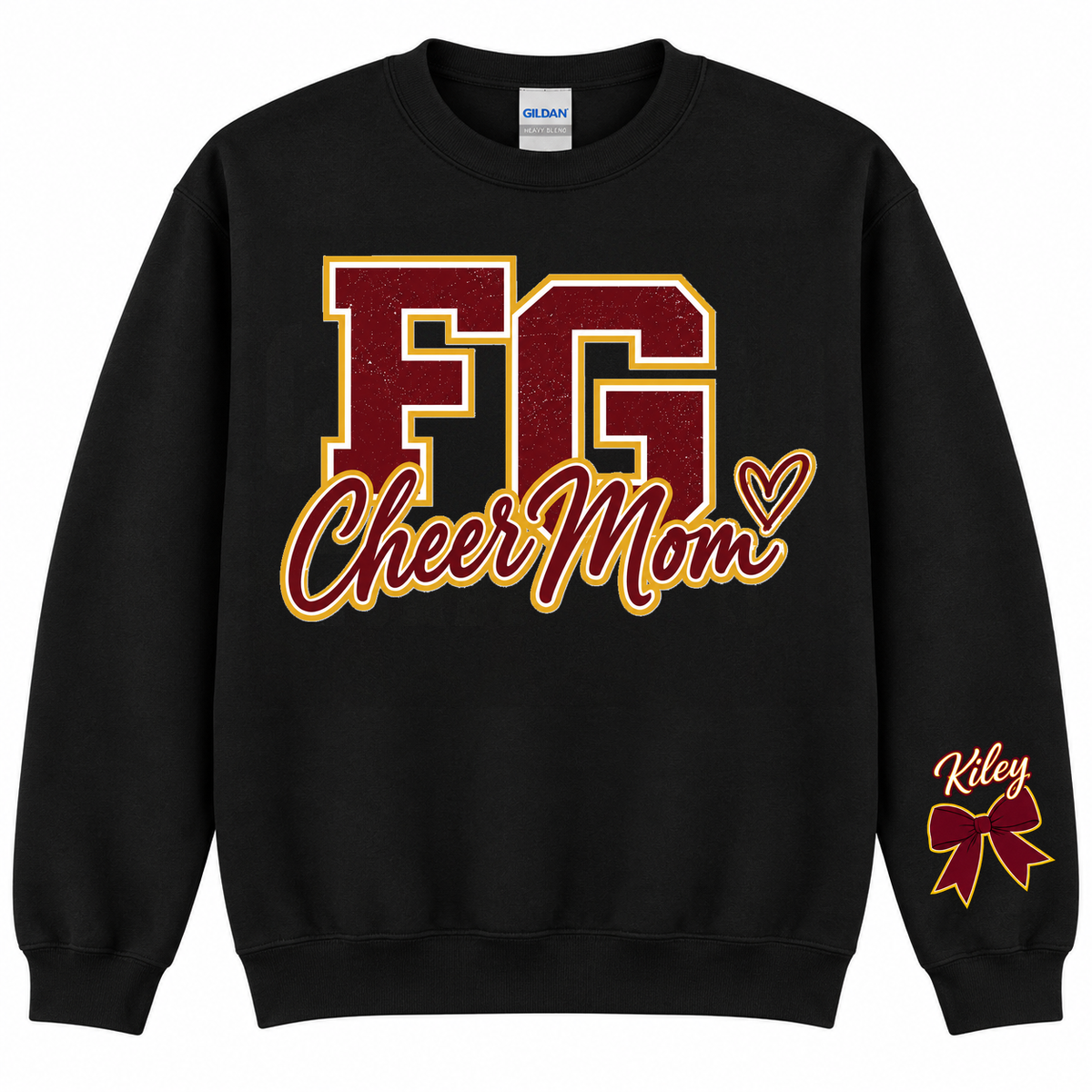 FGMS Cheer Mom Heart Crewneck