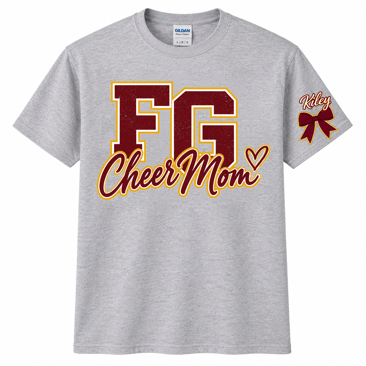 FGMS Cheer Mom Heart Tee