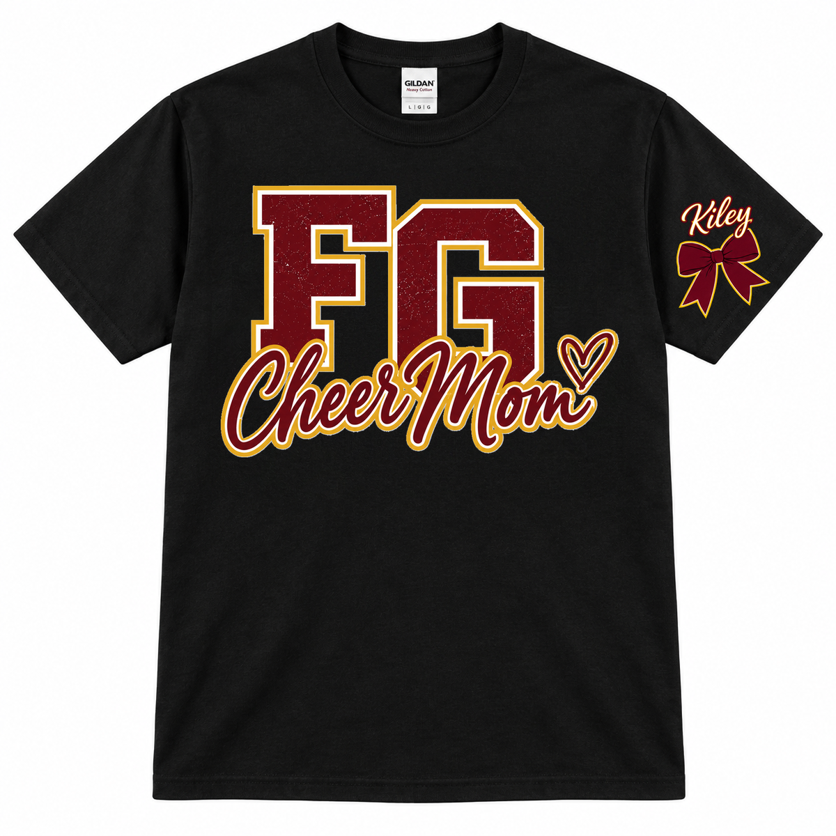 FGMS Cheer Mom Heart Tee