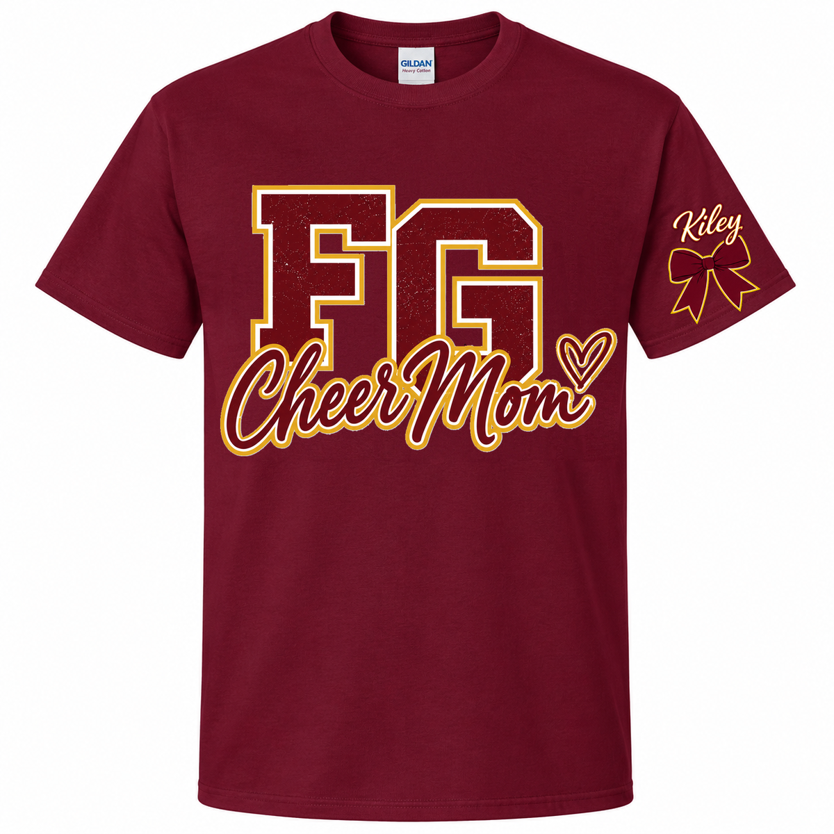 FGMS Cheer Mom Heart Tee