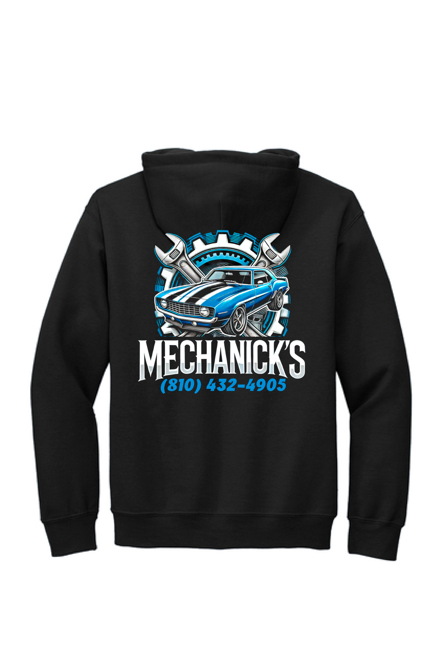 MechaNick’s Garage Hoodie – Gildan® 12500 DryBlend