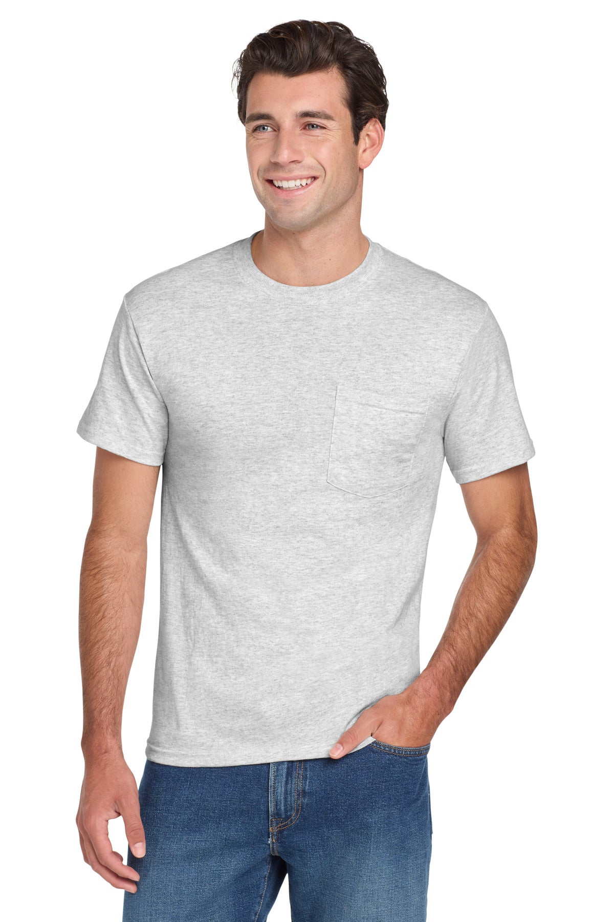 Jerzees ®  -  Dri-Power ®  50/50 Cotton/Poly Pocket T-Shirt.  29MP