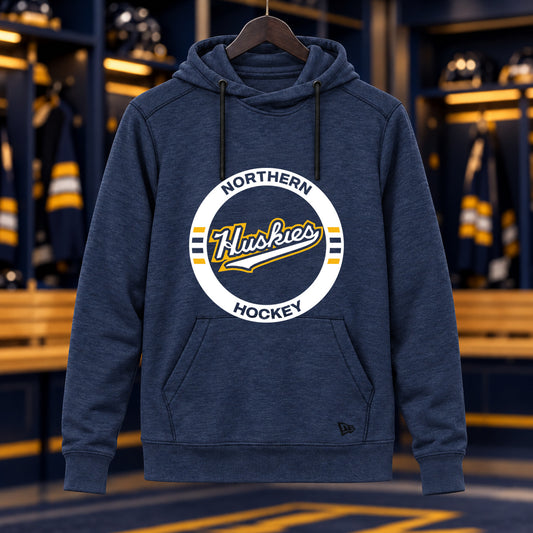 Northern Hockey · New Era Tri-Blend Hoodie — Navy Heather — Huskies Circle