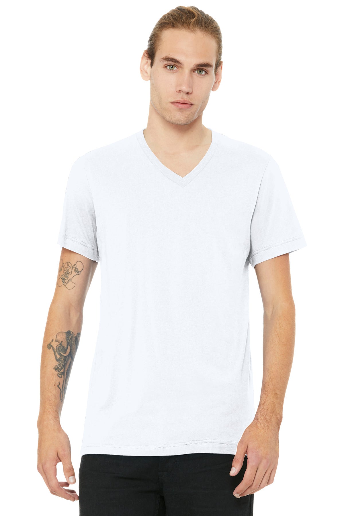 BELLA+CANVAS ®  Unisex Heather CVC V-Neck Tee BC3005CVC