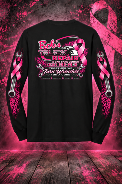 Bob’s Truck Repair – Turning Wrenches for a Cure Long Sleeve Tee