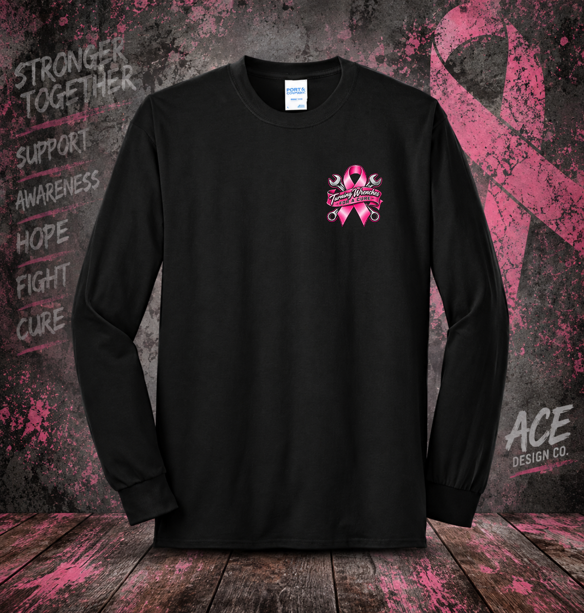 Bob’s Truck Repair – Turning Wrenches for a Cure Long Sleeve Tee