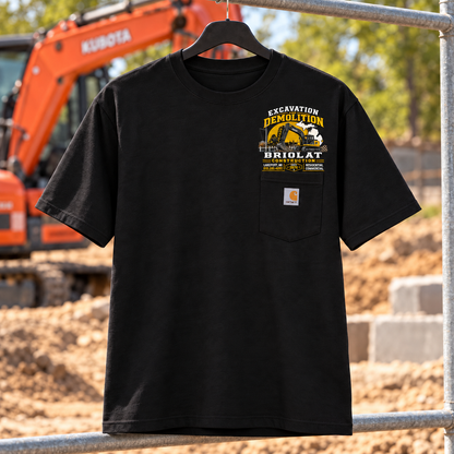 Briolat Construction CTK87 new logo – Black – front jobsite mockup