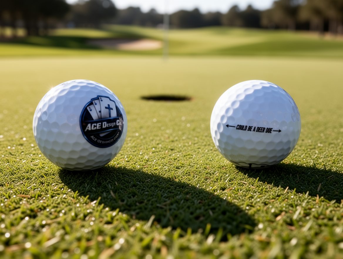 Custom UV-Printed Golf Balls – No Minimum
