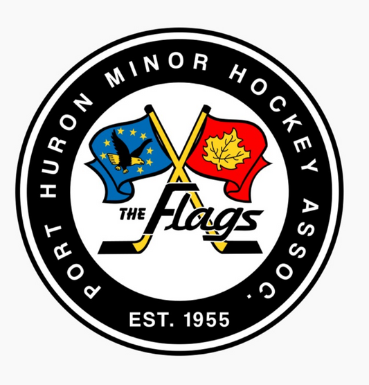 Print Port Huron Flags Decal 12"