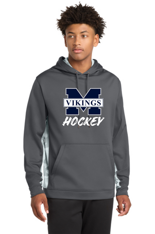 MV-ST239 Sport-Tek® Sport-Wick® CamoHex Fleece Colorblock Hooded Pullover