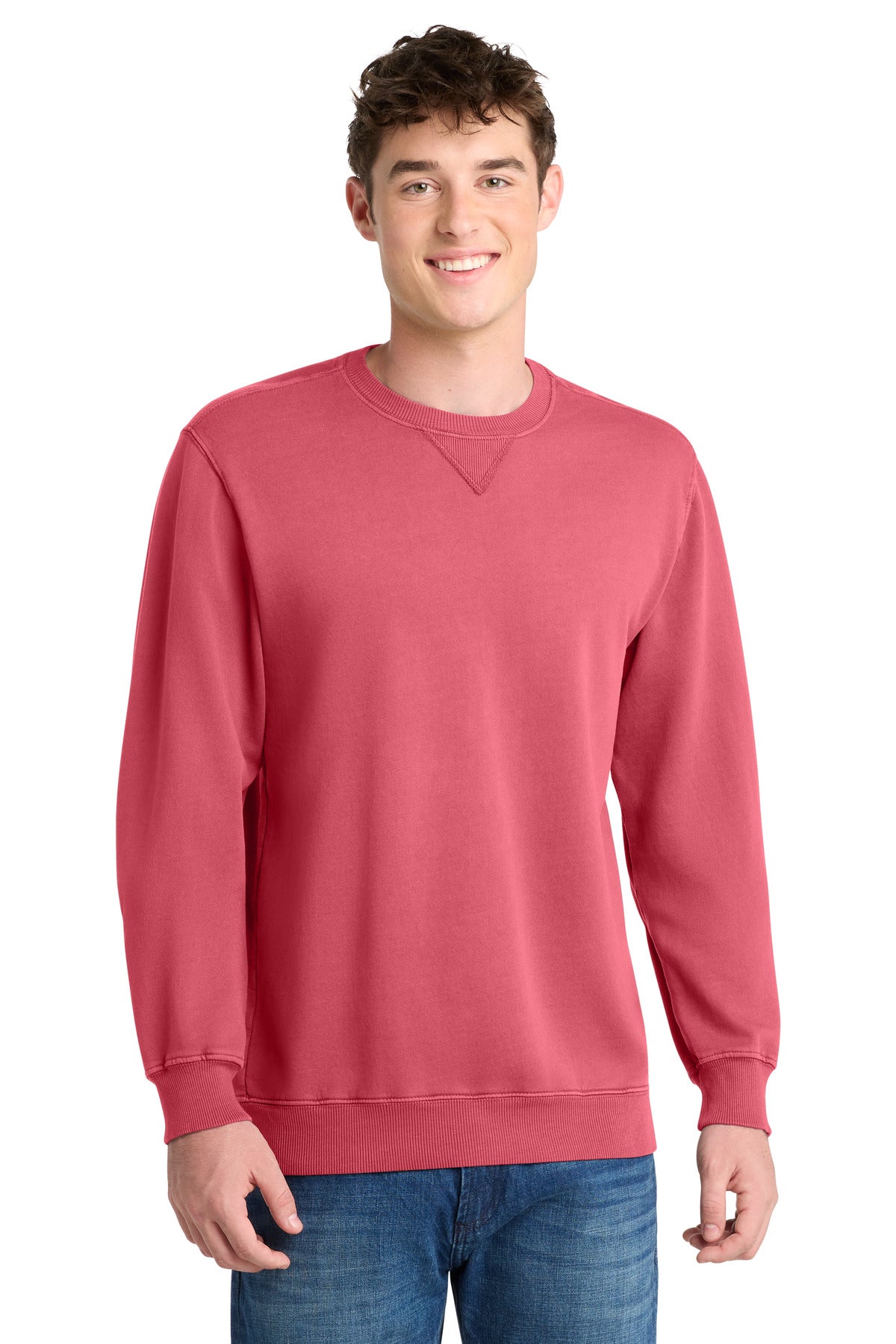 Port & Co ™  Beach Wash ®  Garment-Dyed Crewneck Sweatshirt PC098
