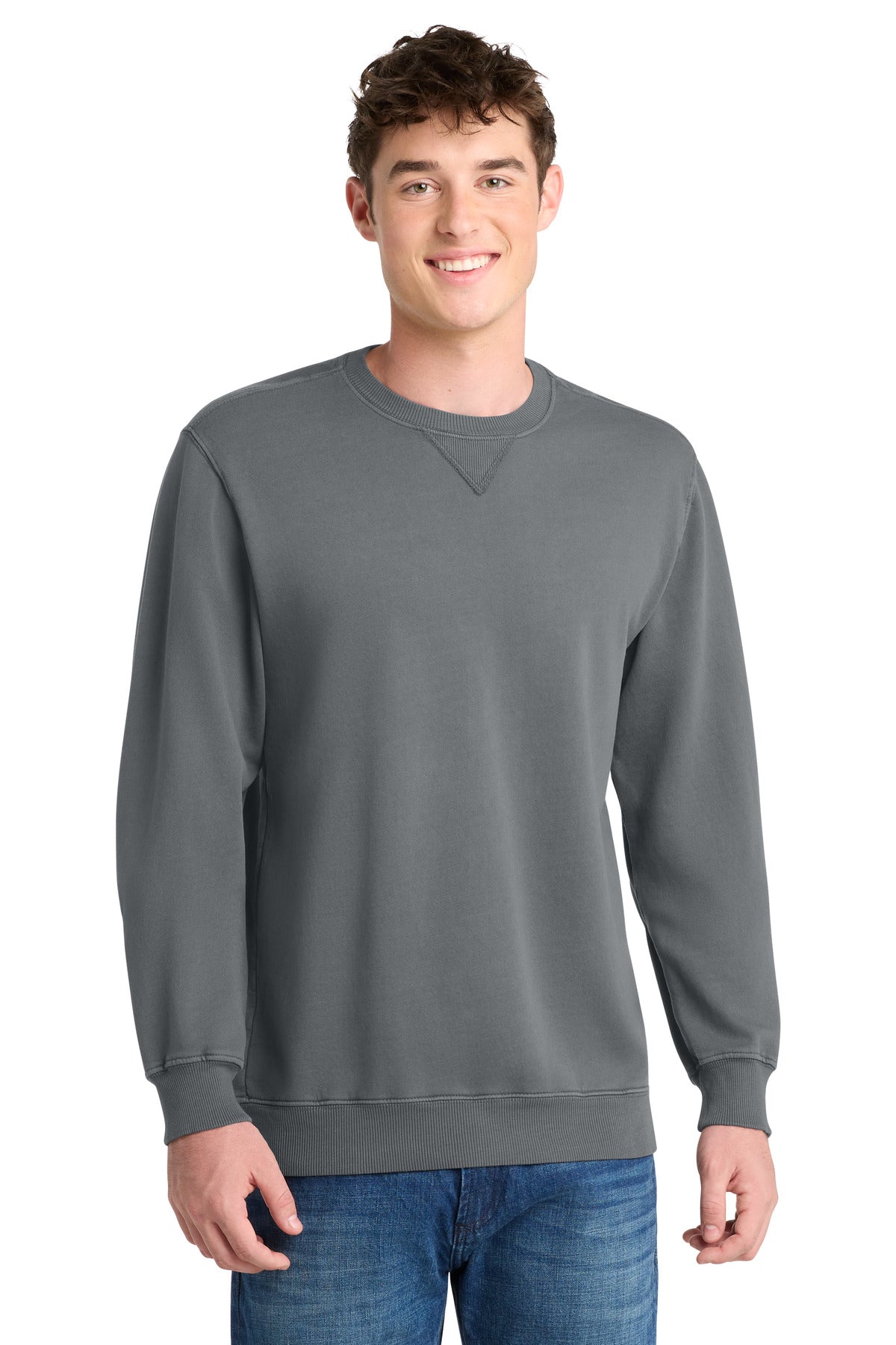 Port & Co ™  Beach Wash ®  Garment-Dyed Crewneck Sweatshirt PC098