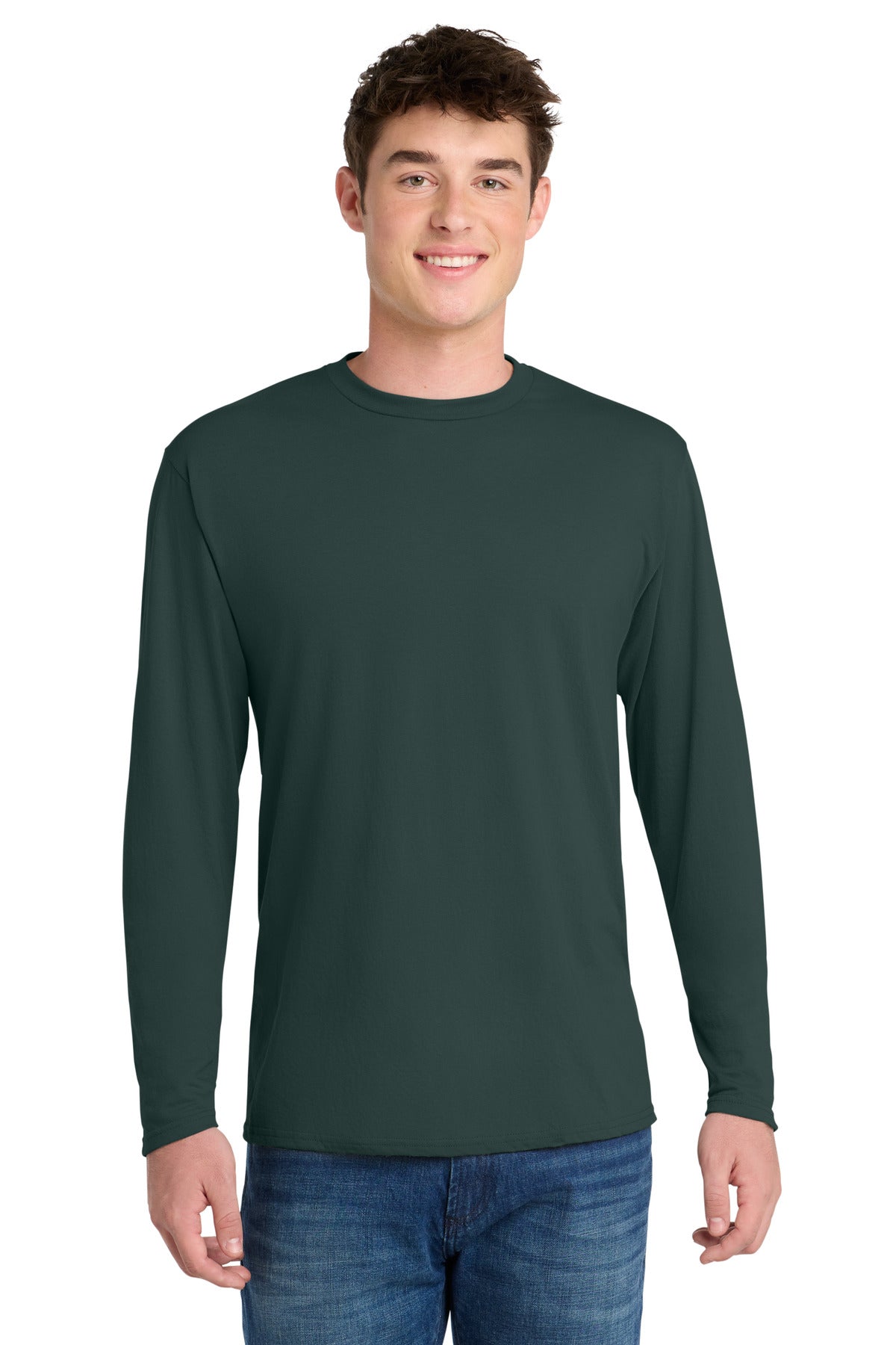 Port & Co ™  Long Sleeve Performance Blend Tee. PC381LS