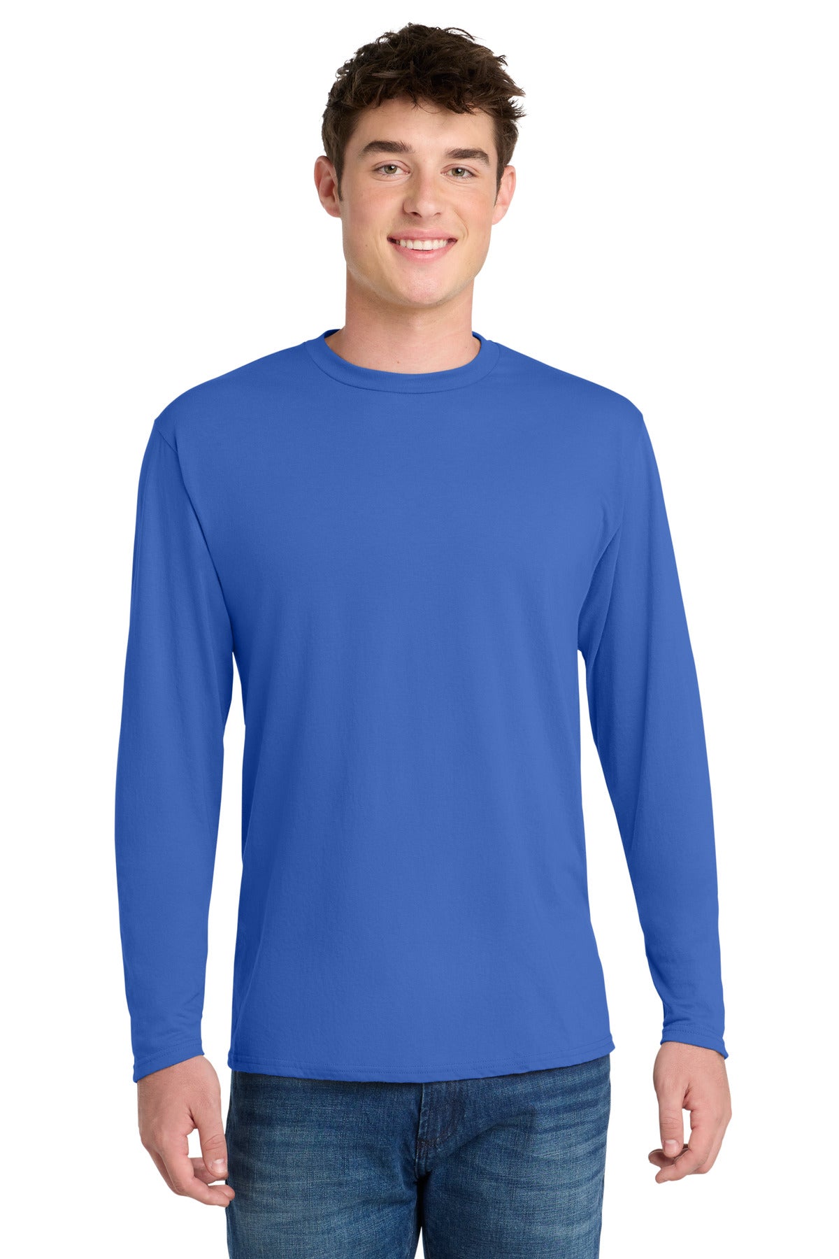 Port & Co ™  Long Sleeve Performance Blend Tee. PC381LS