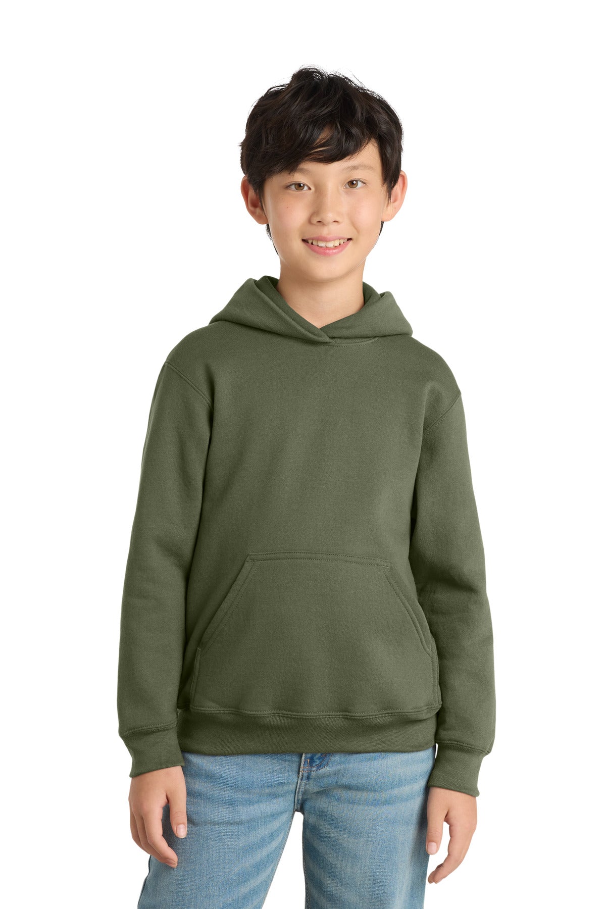 Port & Co ™  Youth Core Fleece Pullover Hooded Sweatshirt PC78YH