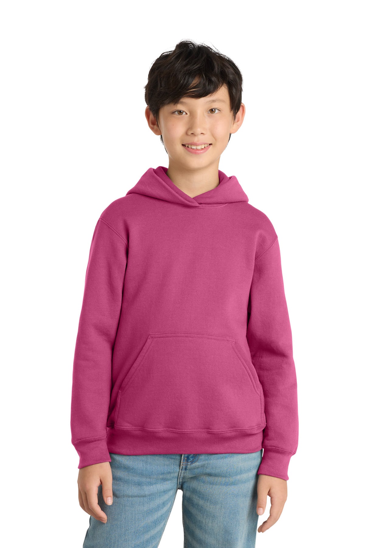 Port & Co ™  Youth Core Fleece Pullover Hooded Sweatshirt PC78YH