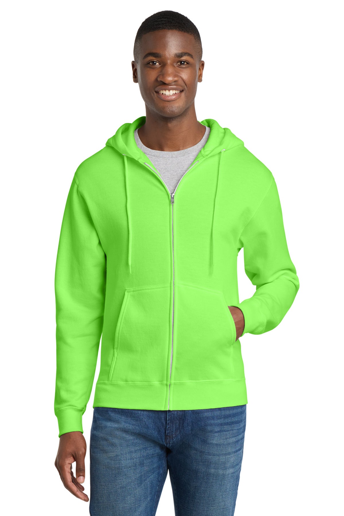 Port & Co ™  Core Fleece Full-Zip Hooded Sweatshirt. PC78ZH