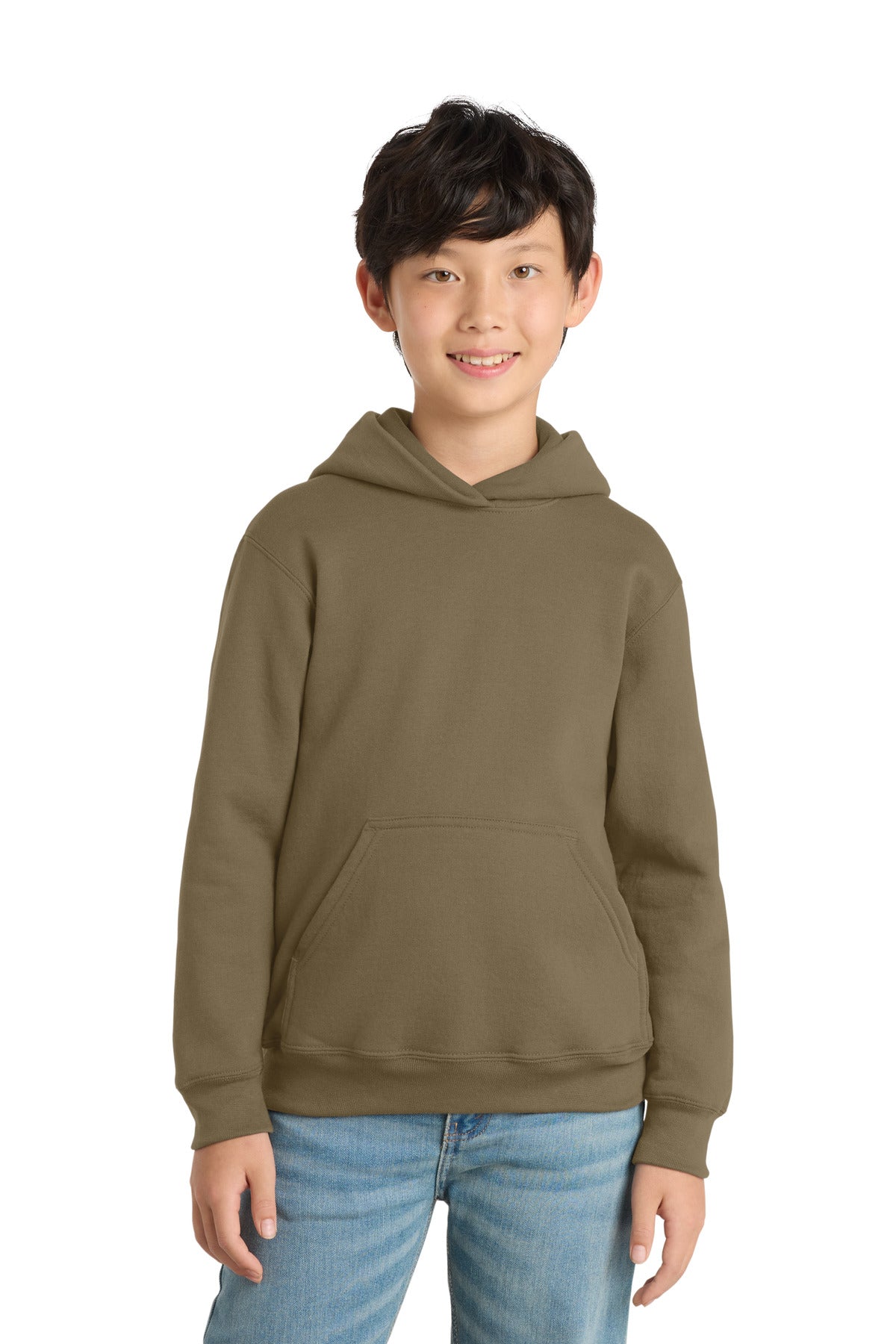 Port & Co ™  Youth Core Fleece Pullover Hooded Sweatshirt.  PC90YH