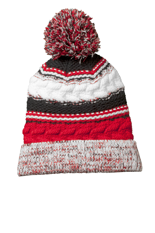 Ice Hawks-STC21  Sport-Tek® Pom Pom Team Beanie