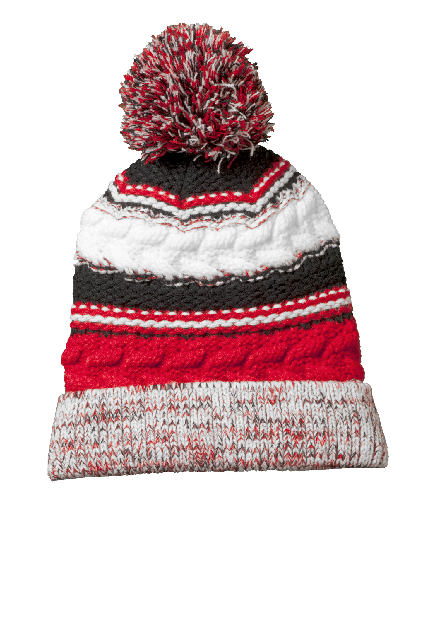 Ice Hawks-STC21  Sport-Tek® Pom Pom Team Beanie
