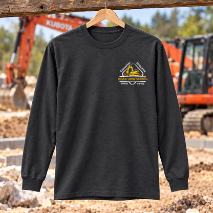 Briolat Construction PC55LS classic logo – Charcoal – front jobsite mockup