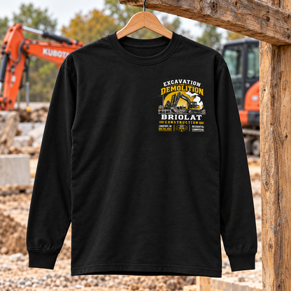 Briolat Construction PC55LS new logo – Jet Black – front jobsite mockup