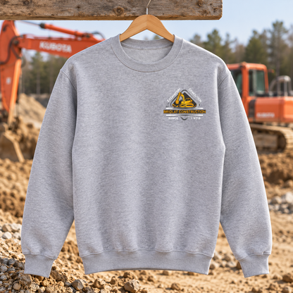 Briolat Construction PC78 classic logo – Athletic Heather – front jobsite mockup
