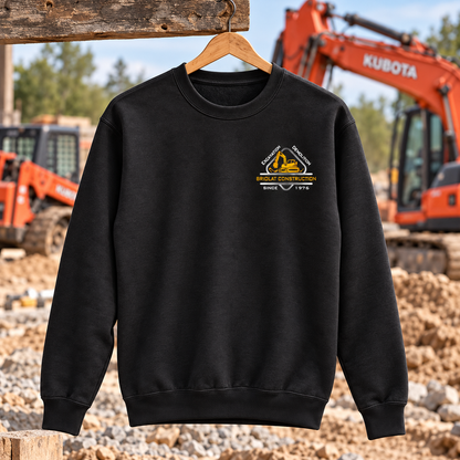 Briolat Construction PC78 classic logo – Jet Black – front jobsite mockup
