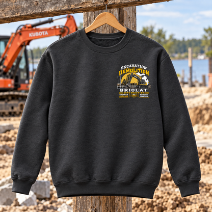 Briolat Construction PC78 new logo – Charcoal – front jobsite mockup