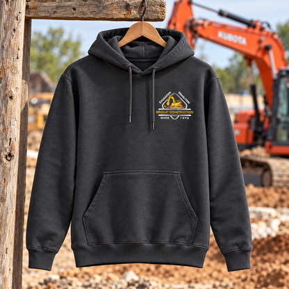 Briolat Construction PC78H classic logo – Charcoal – front jobsite mockup