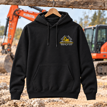 Briolat Construction PC78H classic logo – Jet Black – front jobsite mockup