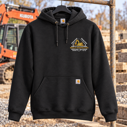 Briolat Classic Logo Carhartt CTK121 Black front on construction jobsite