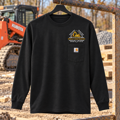 Briolat Classic Logo CTK126 Black front jobsite mockup