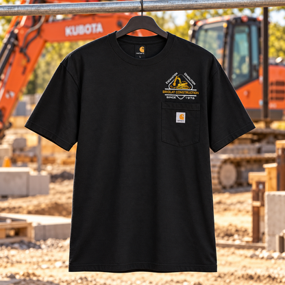 Briolat Classic Logo CTK87 Black front jobsite mockup