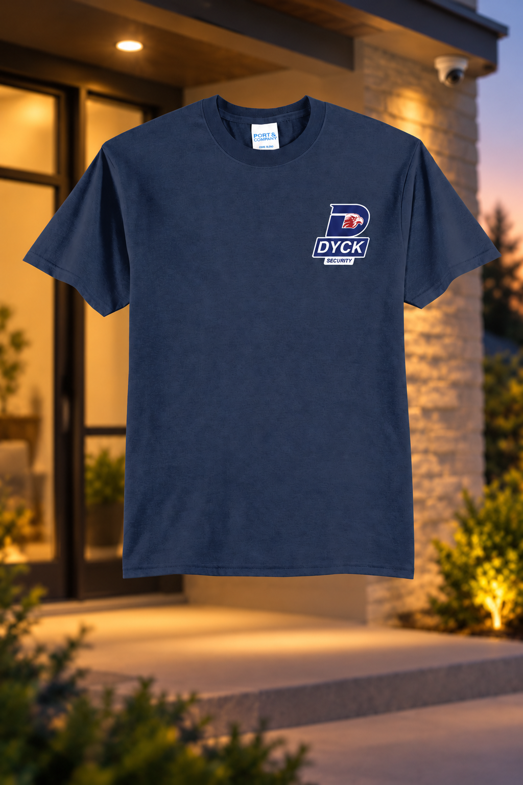 Navy | Front | Dyck Security left chest crest