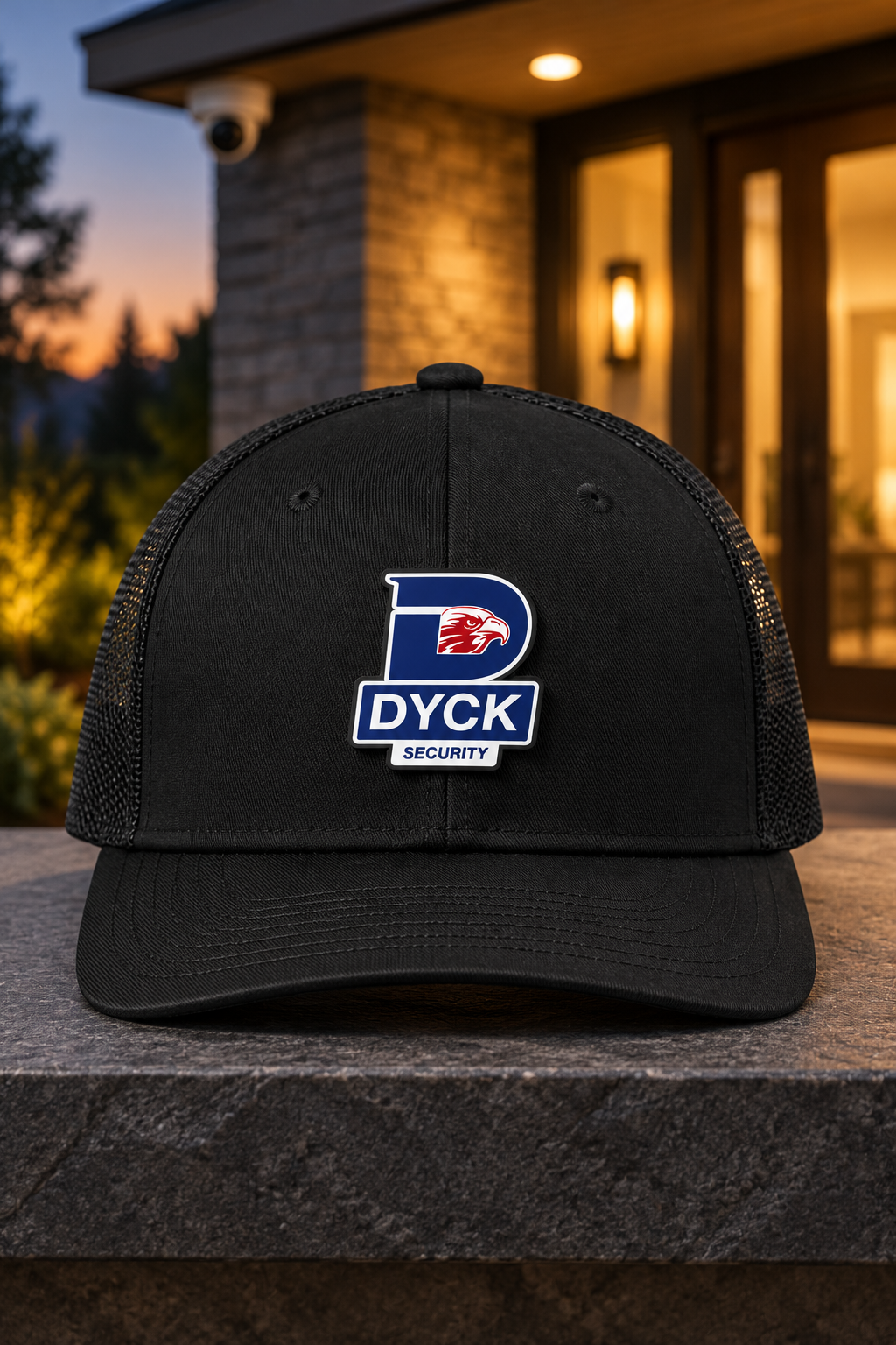 Black | ACE Signature UV patch | Dyck Security C402 | Centered front view