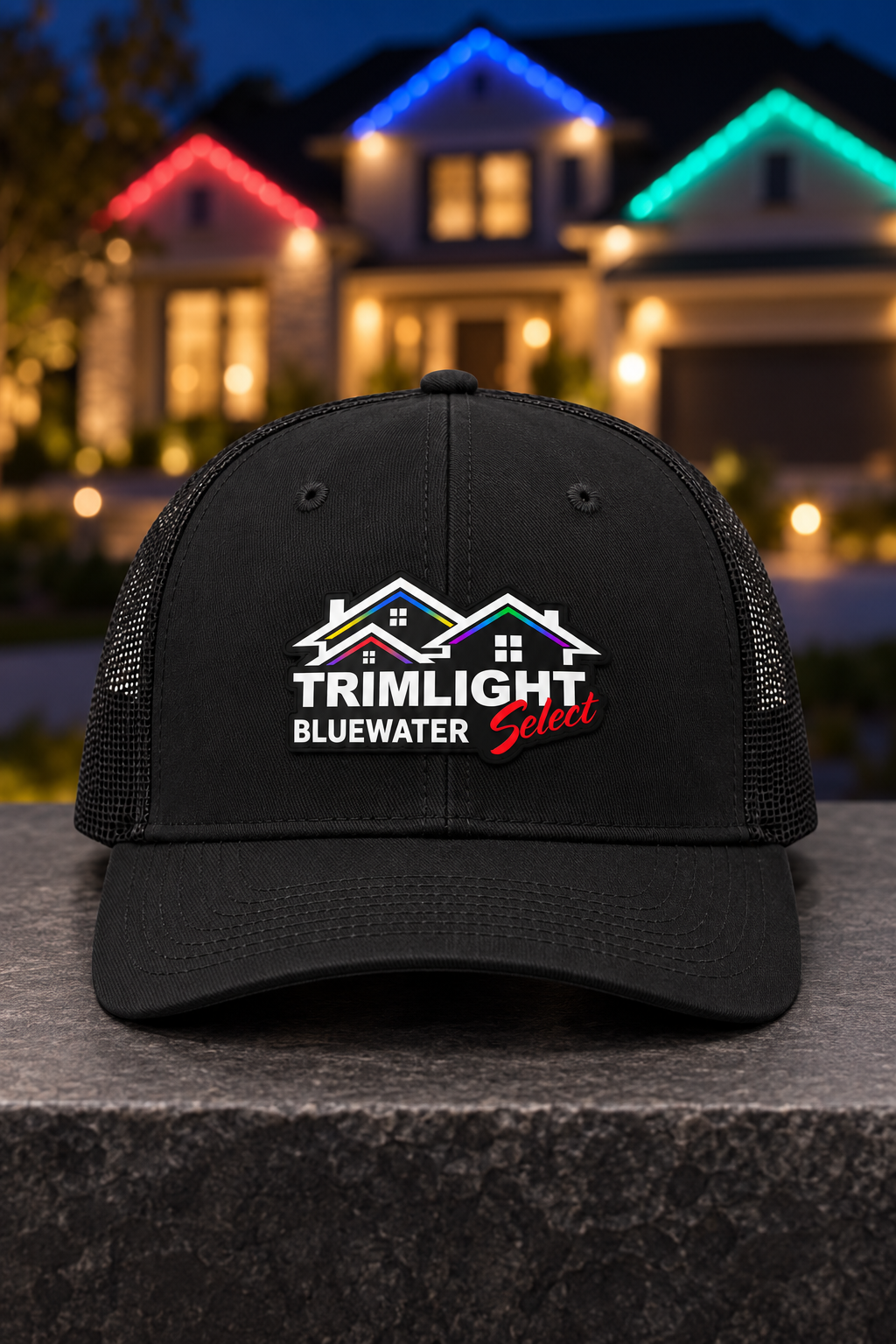 Black | ACE Signature UV patch | Blue Water Trimlight C402 | Corrected full-color logo | Centered front view
